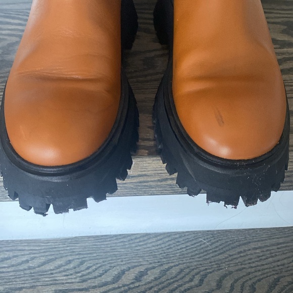 Zara Tan and Black Heeled Boots - Picture 6 of 6